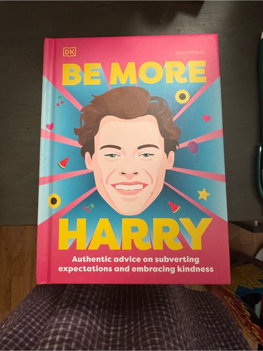 Be More Harry Hardcover Journal - Pink & Blue